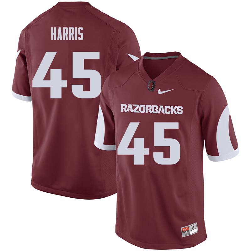 Men #45 Josh Harris Arkansas Razorback College Football Jerseys Sale-Cardinal - Click Image to Close
